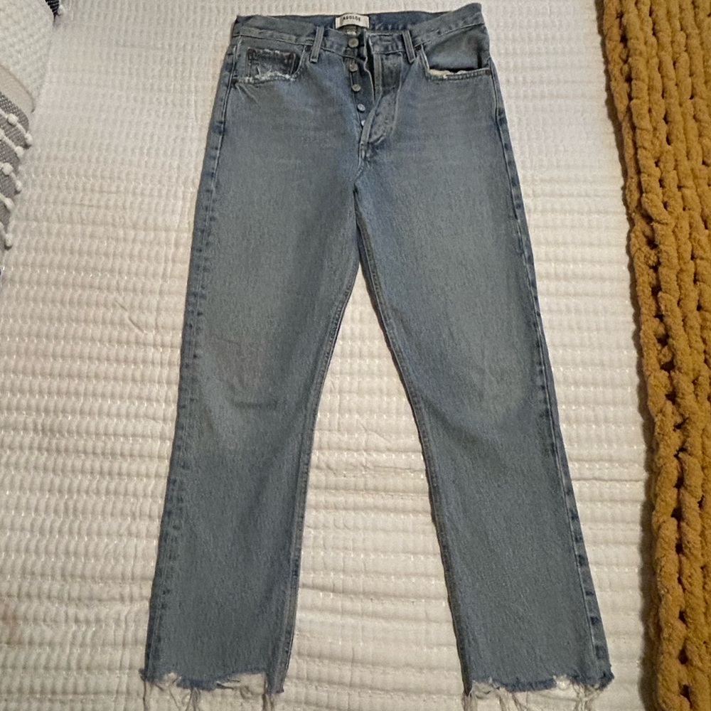 AGOLDE Riley High Rise Straight Crop Jeans - Picture 3 of 5